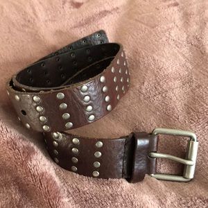 Leather belt